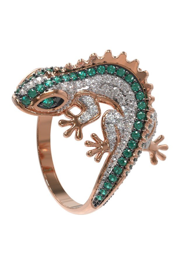 Кольцо из золота c фианитом