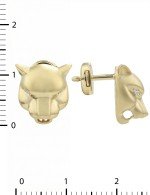 Серьги из лимонного золота c бриллиантами