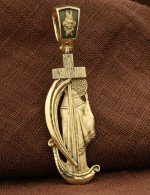 Образок из лимонного золота