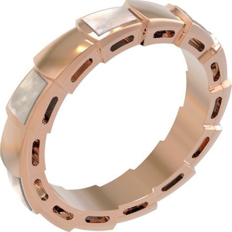 Кольцо из золота c перламутром