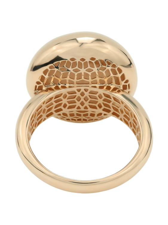 Кольцо из красного золота 585 пробы c бриллиантами