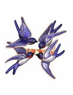 Кольцо из золота c эмалью