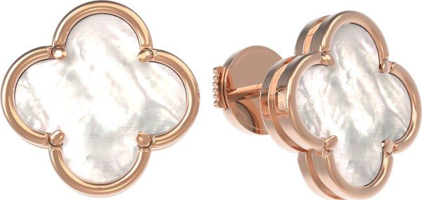 Серьги из золота c перламутром