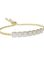 Браслет из лимонного золота c бриллиантами