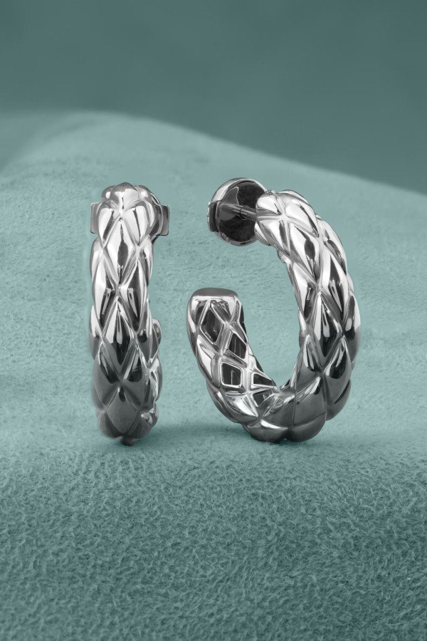 Серьги из белого золота