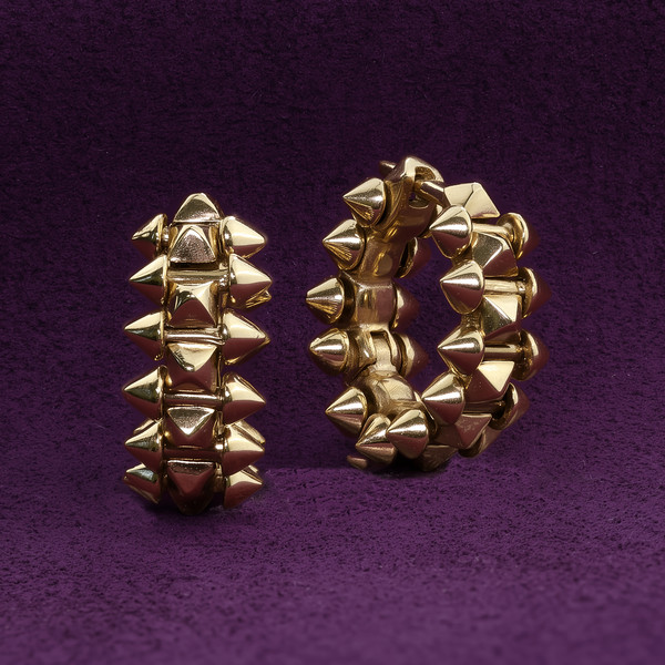 Серьги из лимонного золота 585 пробы