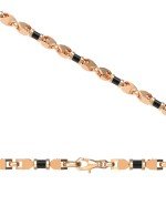 Цепь из золота c ониксом