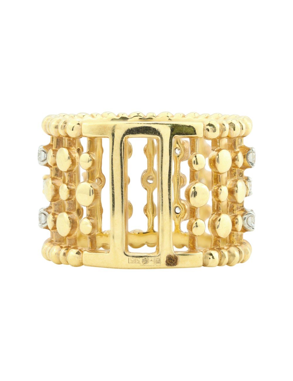 Кольцо из лимонного золота c бриллиантами