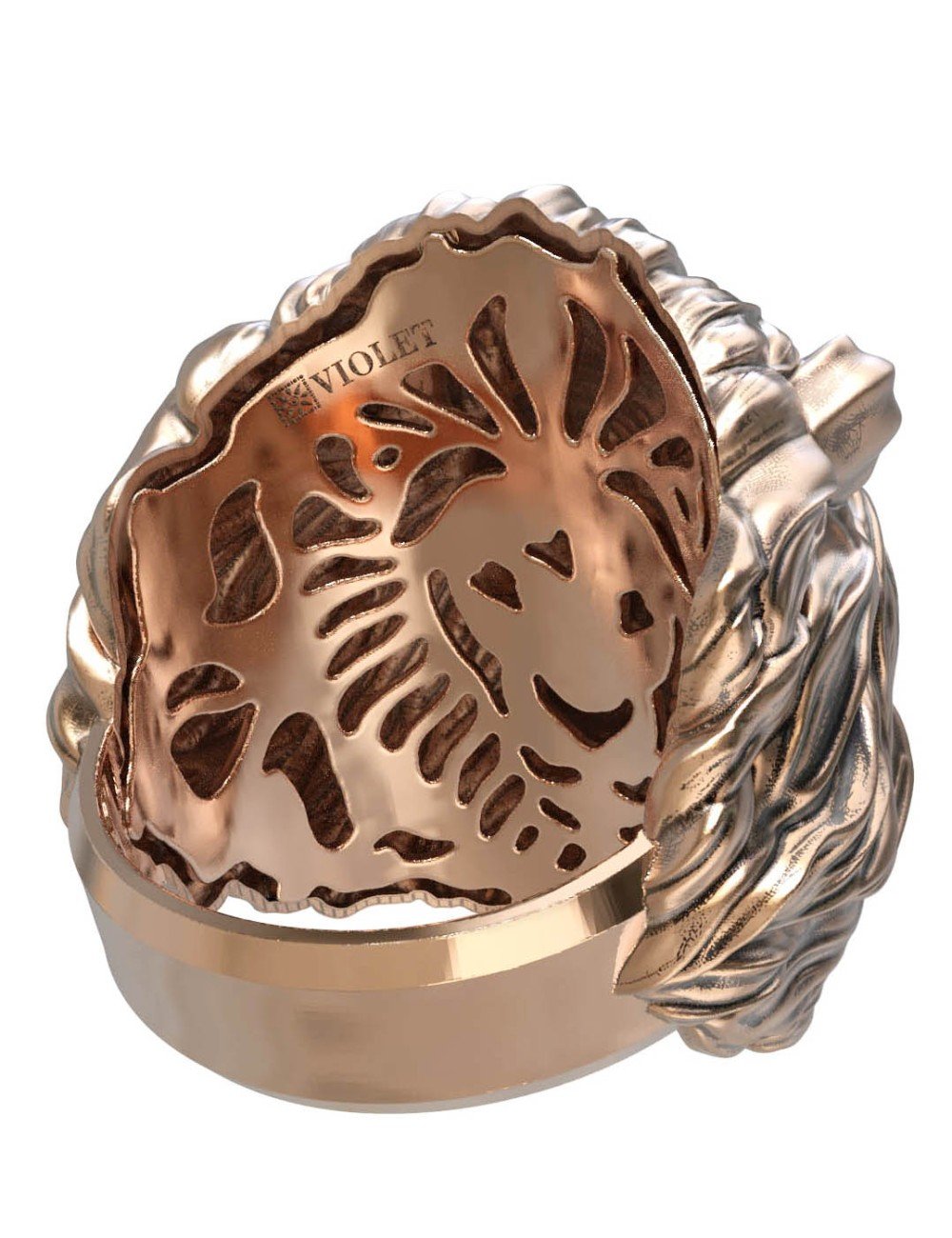 Кольцо из золота c эмалью