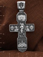 Крест из белого золота