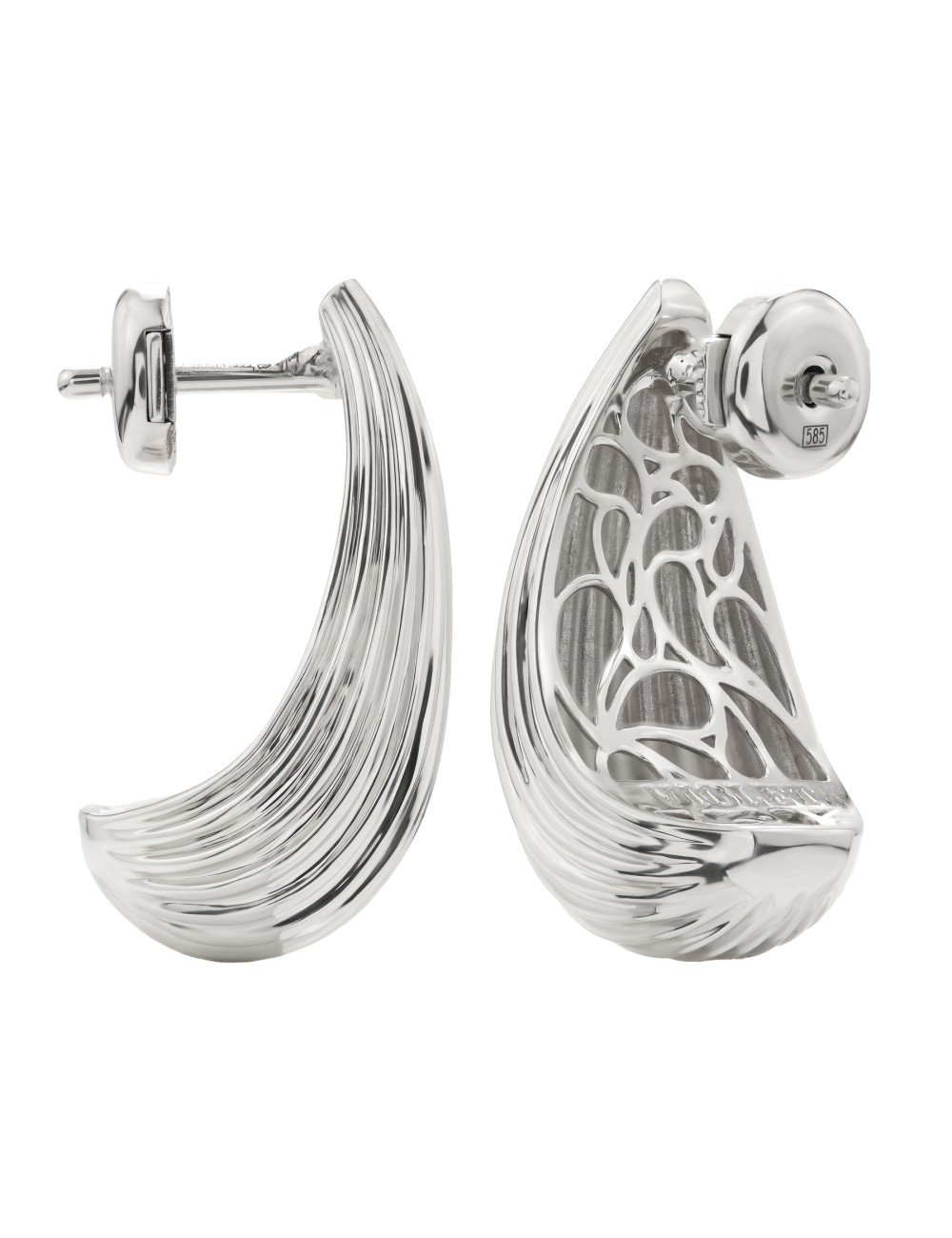 Серьги из белого золота 585 пробы