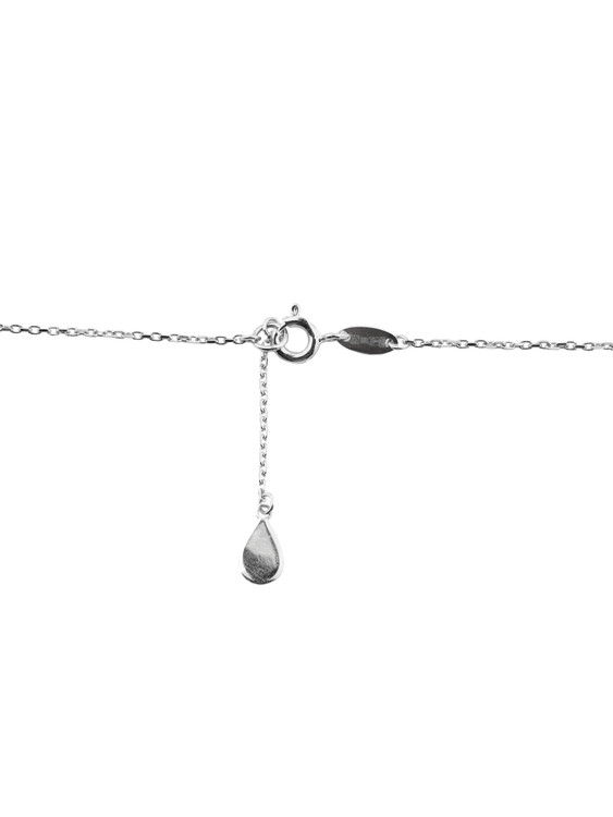 Колье из белого золота 585 пробы c бриллиантами