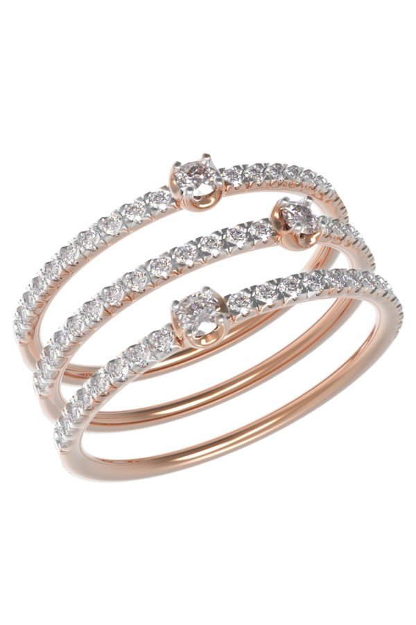 Кольцо из золота c бриллиантами