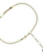 Браслет из лимонного золота c ониксом и перламутром