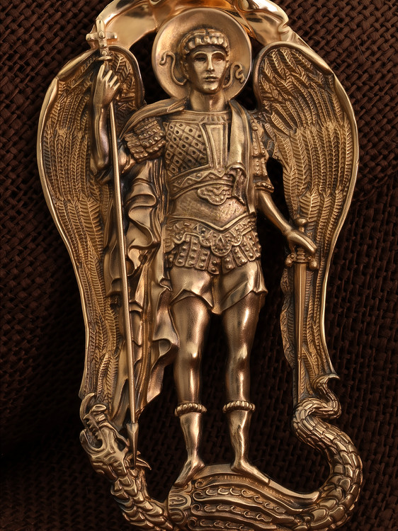 Нательная икона из красного золота 585 пробы