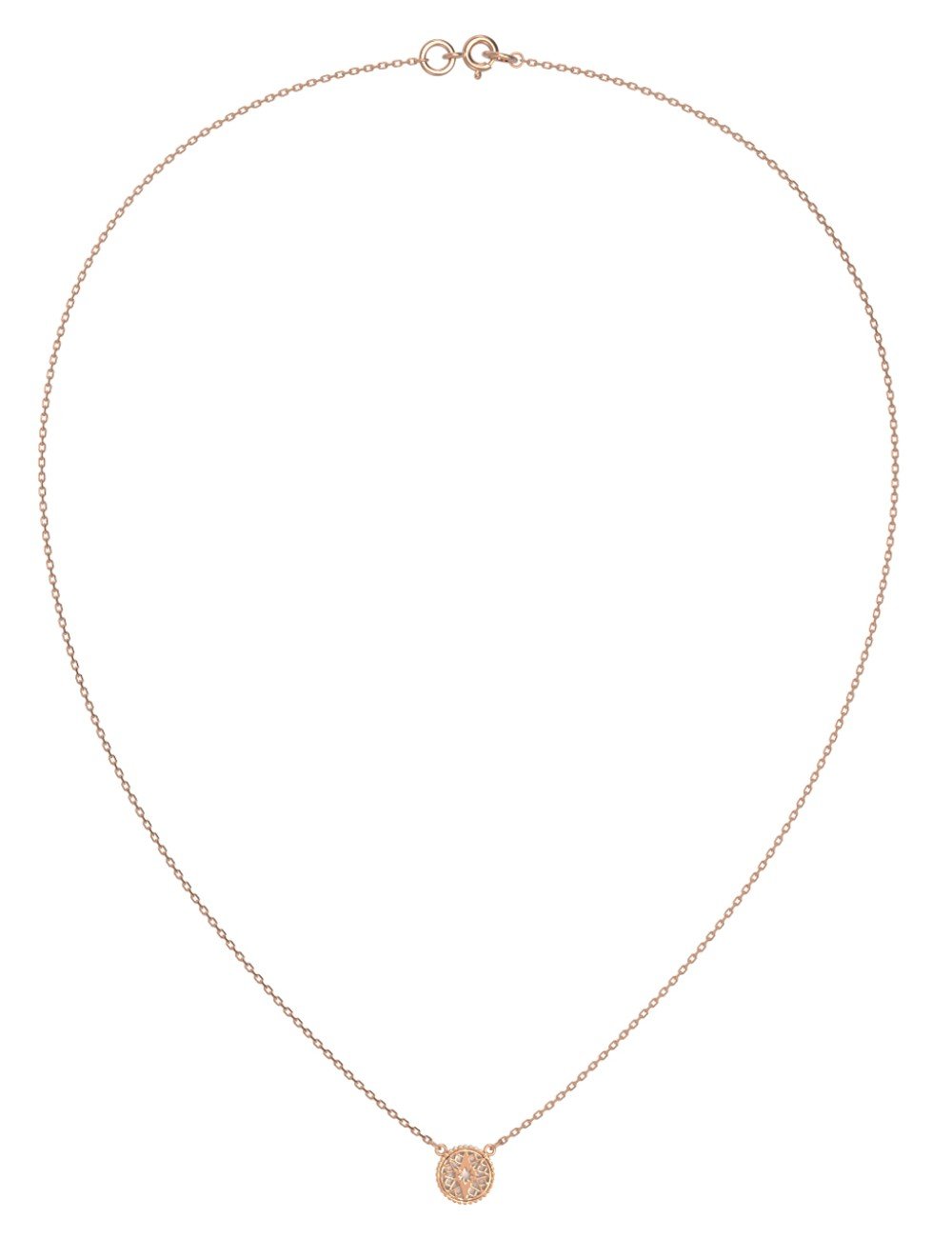 Колье из золота c бриллиантами и перламутром