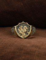 Кольцо из лимонного золота