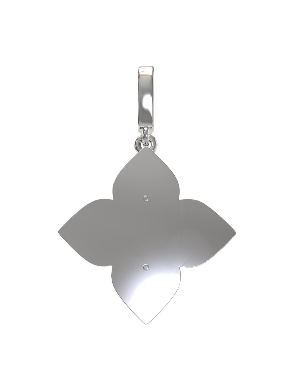 Подвеска из белого золота c бриллиантами и ониксом