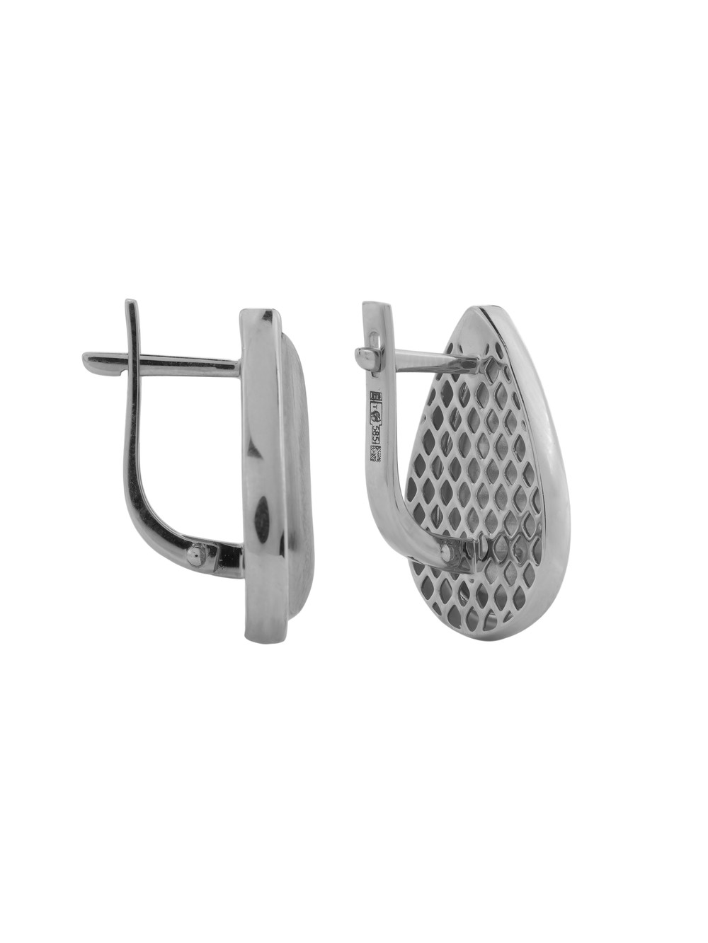 Серьги из белого золота 585 пробы