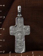 Крест из белого золота