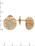 Серьги из золота c бриллиантами