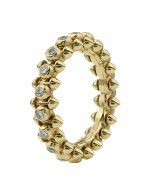 Кольцо из лимонного золота c бриллиантами