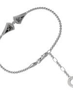 Браслет из белого золота c ониксом и перламутром