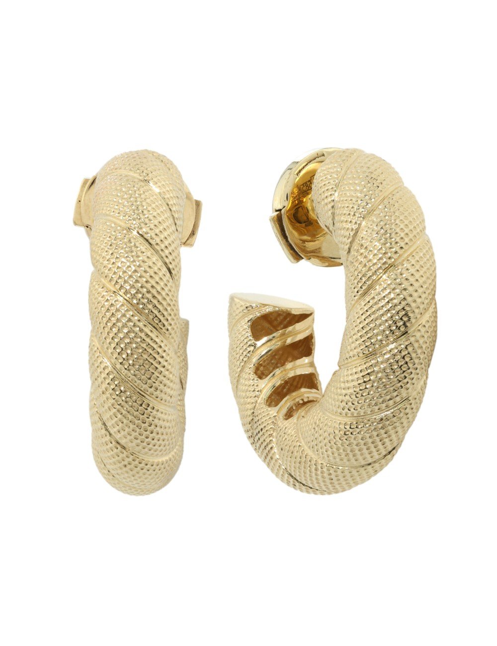 Серьги из лимонного золота