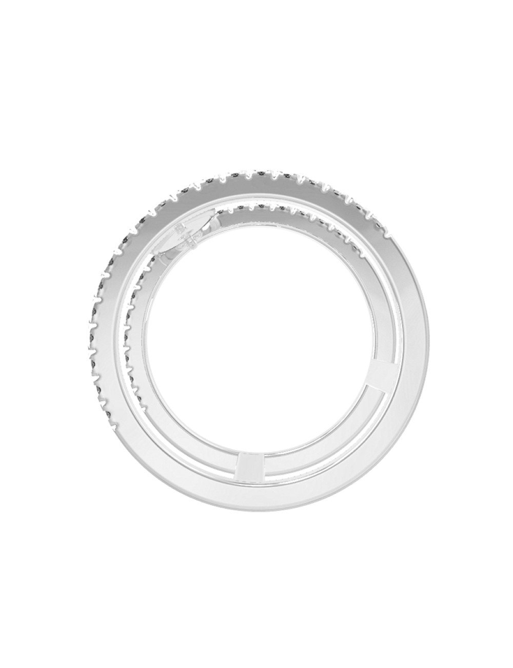 Кольцо из белого золота c бриллиантами