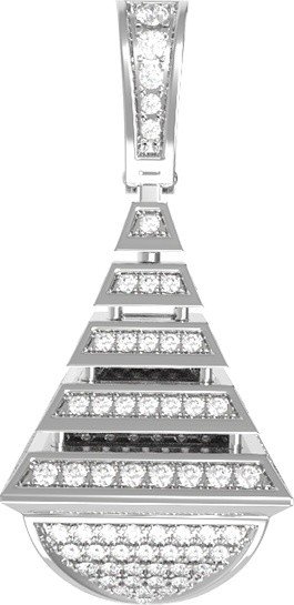 Подвеска из белого золота c бриллиантами