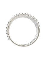 Кольцо из белого золота c бриллиантами