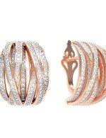 Серьги из золота c фианитом