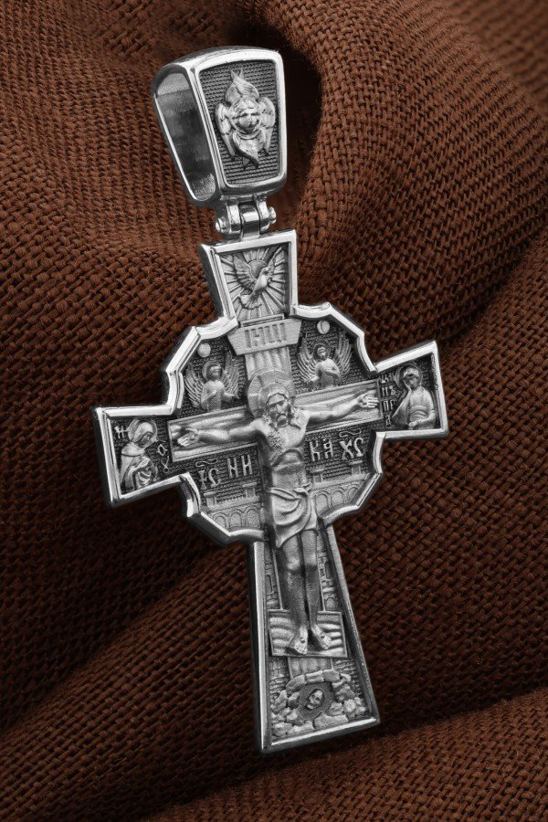 Крест из белого золота