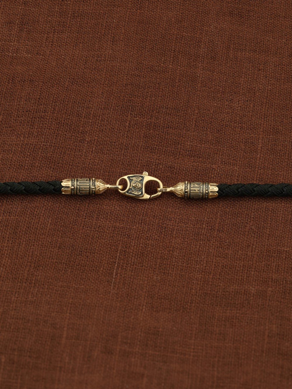 Шнурок шёлковый из лимонного золота