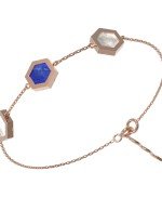 Браслет из золота c лазуритом и перламутром