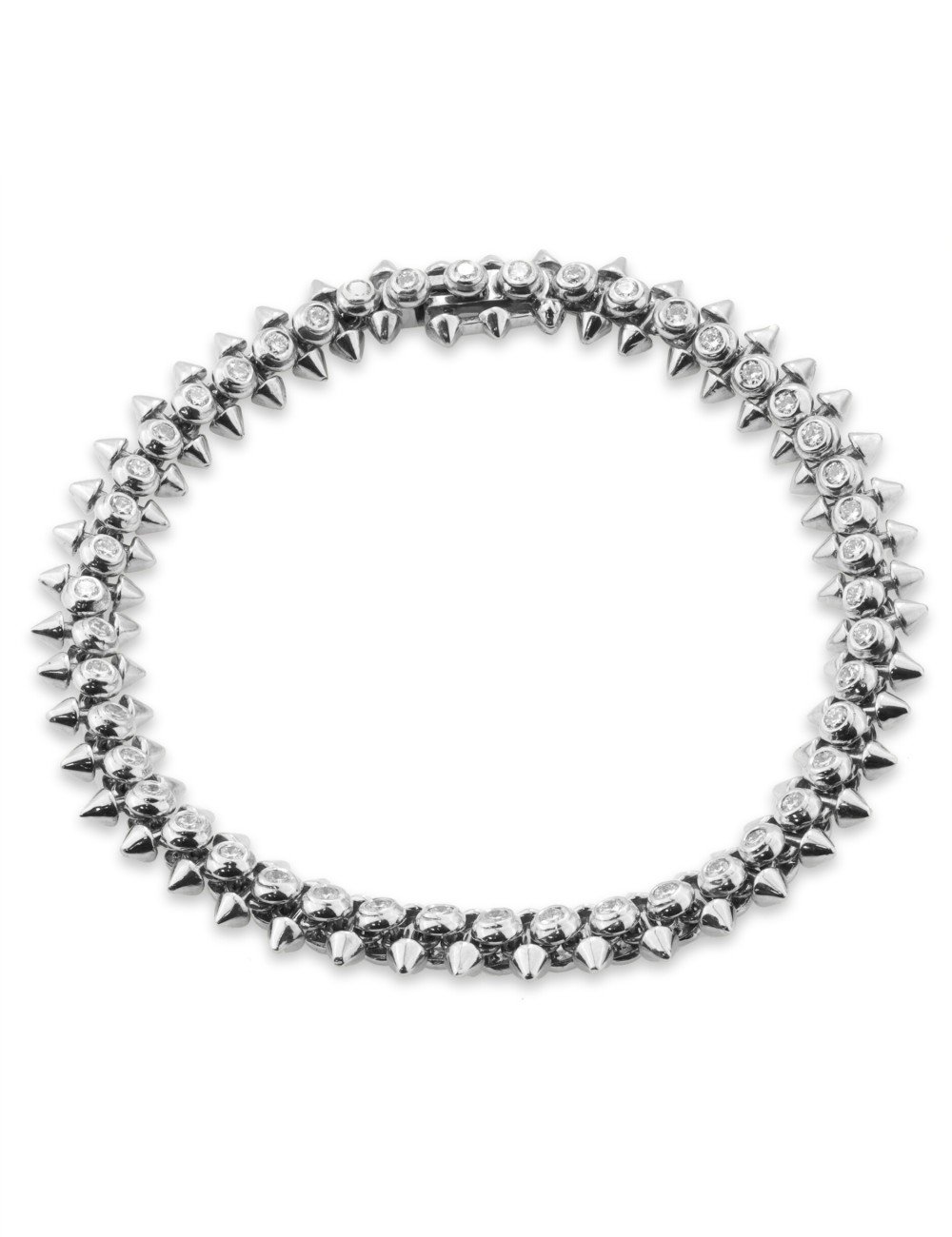 Браслет из белого золота c бриллиантами