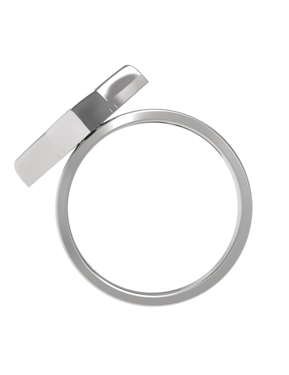 Кольцо из белого золота c лазуритом