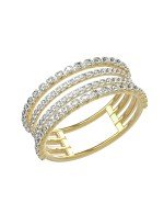 Кольцо из лимонного золота c бриллиантами