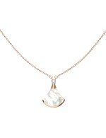 Колье из золота c бриллиантами и перламутром