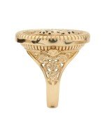 Кольцо из золота c эмалью