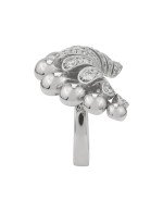 Кольцо из белого золота c бриллиантами