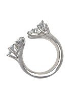 Кольцо из белого золота c бриллиантами