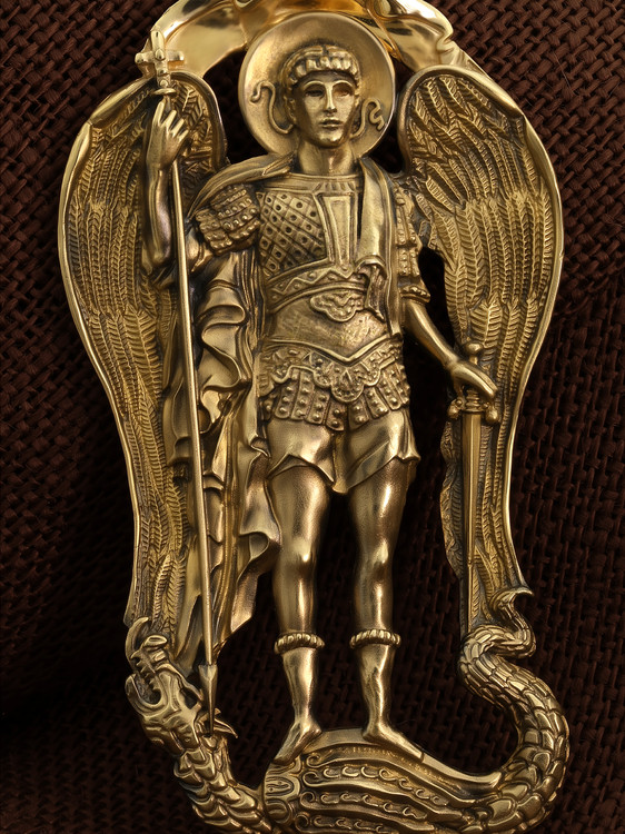 Образок из лимонного золота 585 пробы