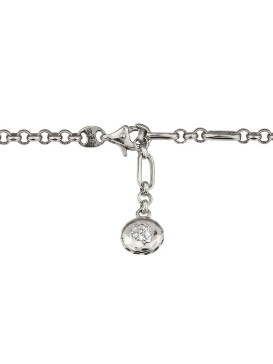 Браслет из белого золота 585 пробы c бриллиантами