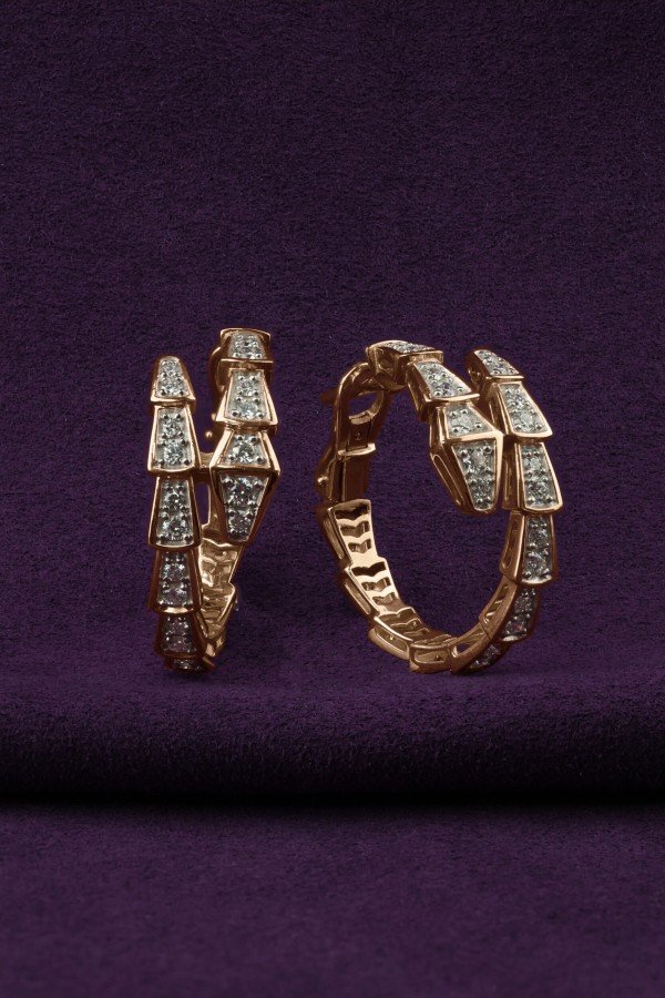 Серьги из золота c бриллиантами