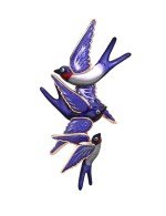 Брошь из золота c эмалью