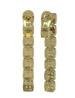 Серьги из лимонного золота c бриллиантами