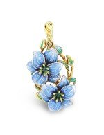 Подвеска из лимонного золота c эмалью