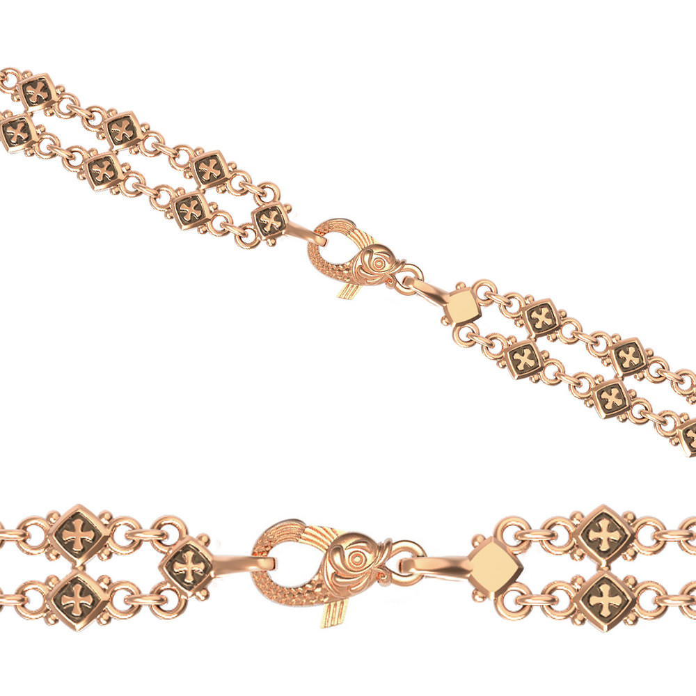 Браслет из красного золота 585 пробы