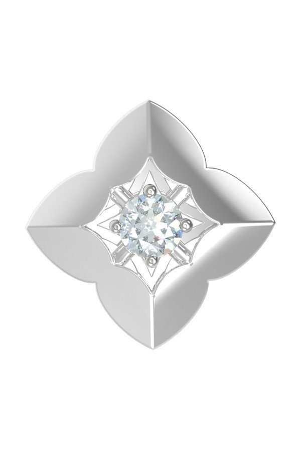 Подвеска из белого золота c бриллиантами